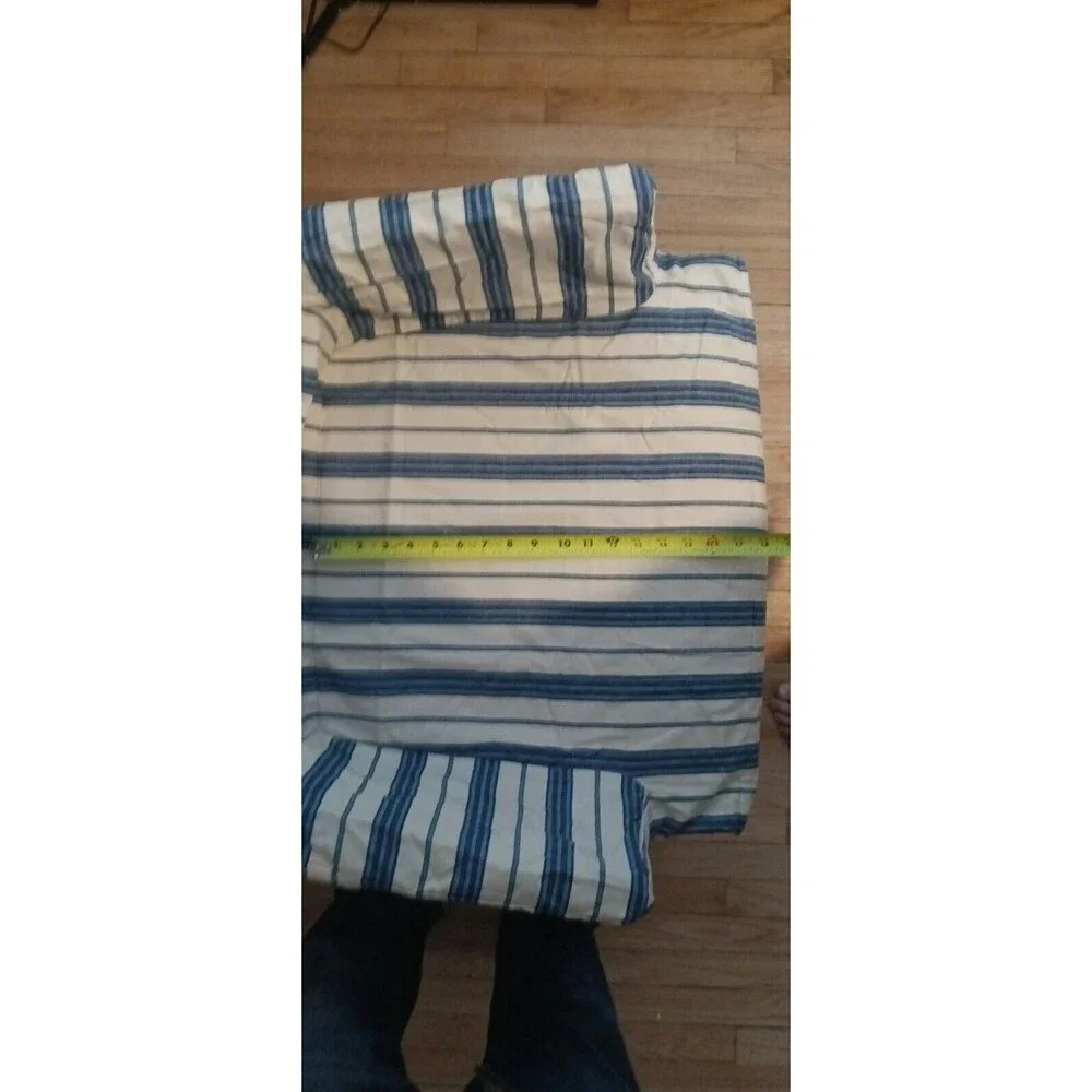 NEW Pottery Barn Armchair Slipcover Linen Oxford Stripe Napa Farmhouse Rare Find